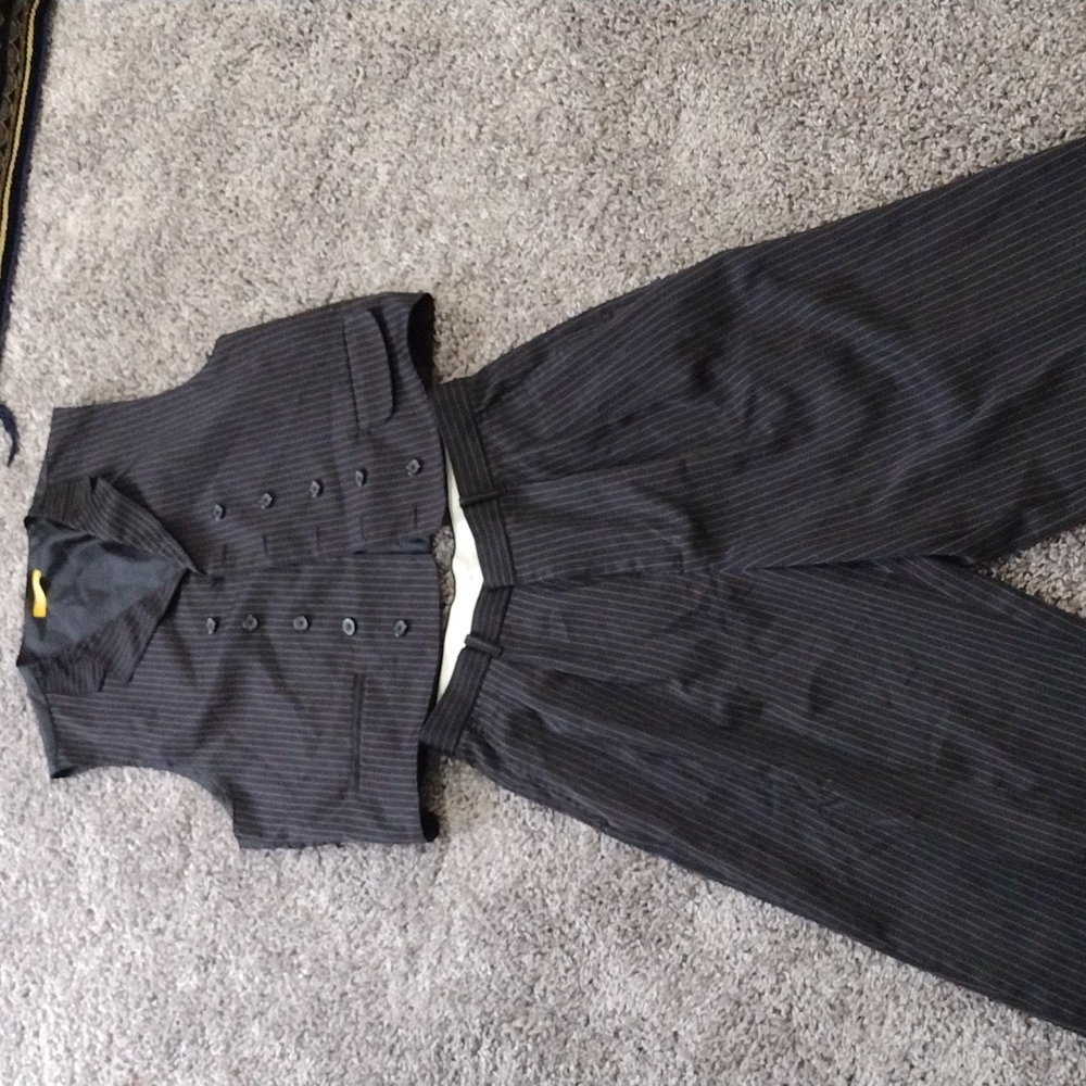 Boys two piece pinstripe set.